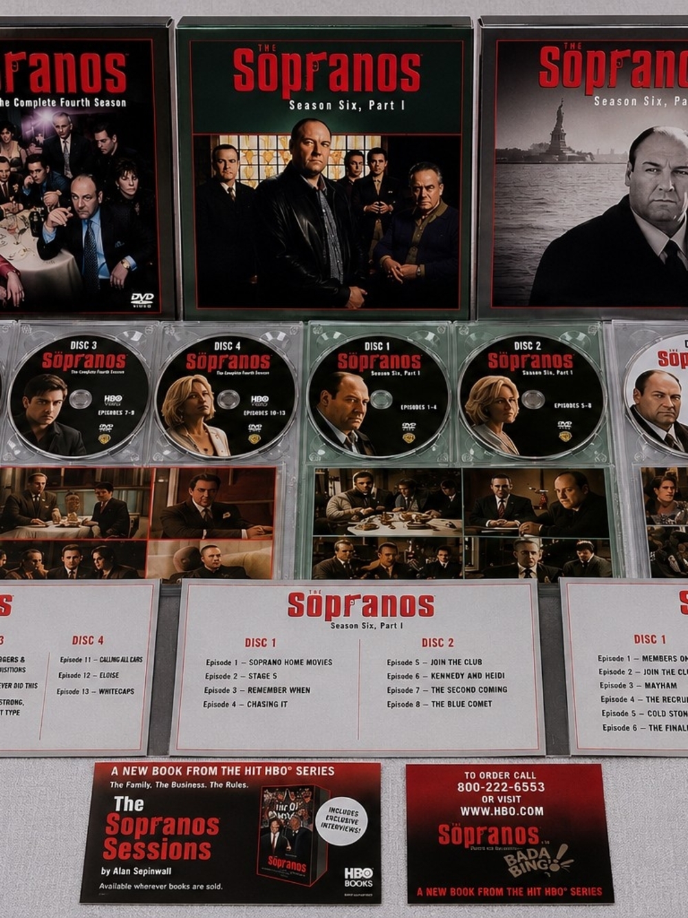The Sopranos DVD Collection – Season 4 + Season 6 Parts I & II – HBO